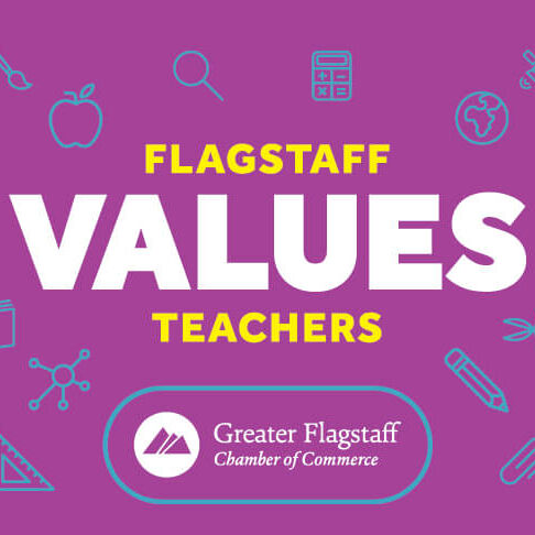 Flagstaff Values Teachers logo graphic